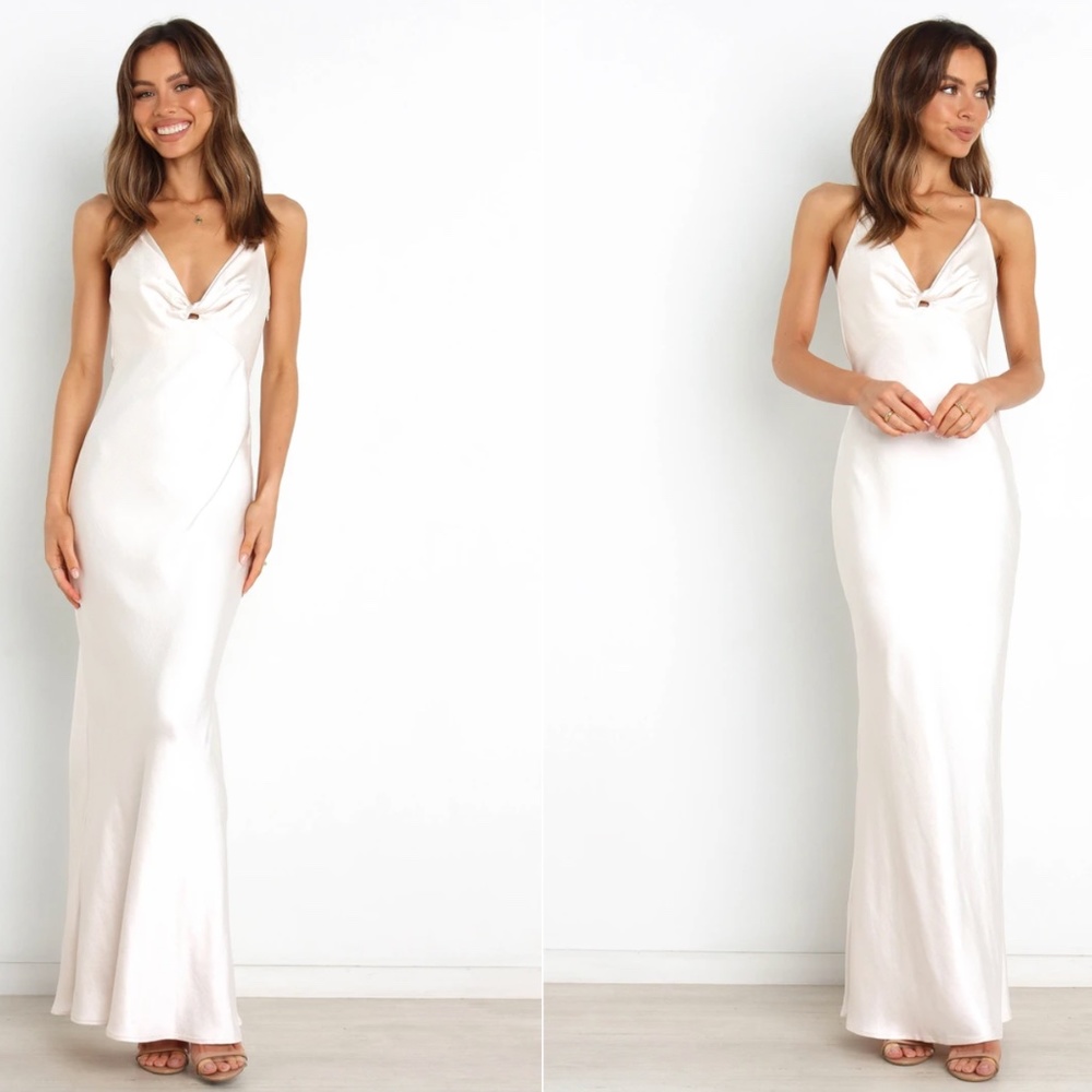 Petal and Pup Champagne Maxi Parleio Bridesmaid dress size 4 and size 6